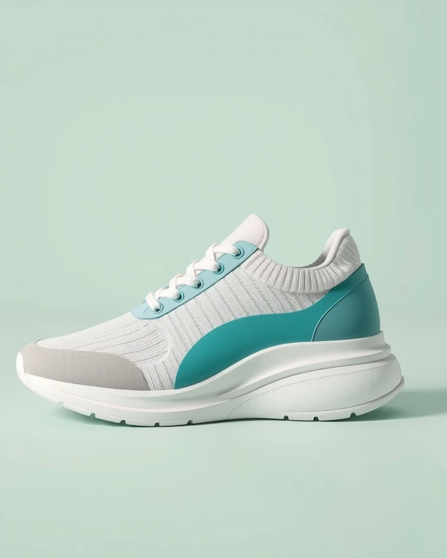 Donna in cammino con sneaker comode e ammortizzate